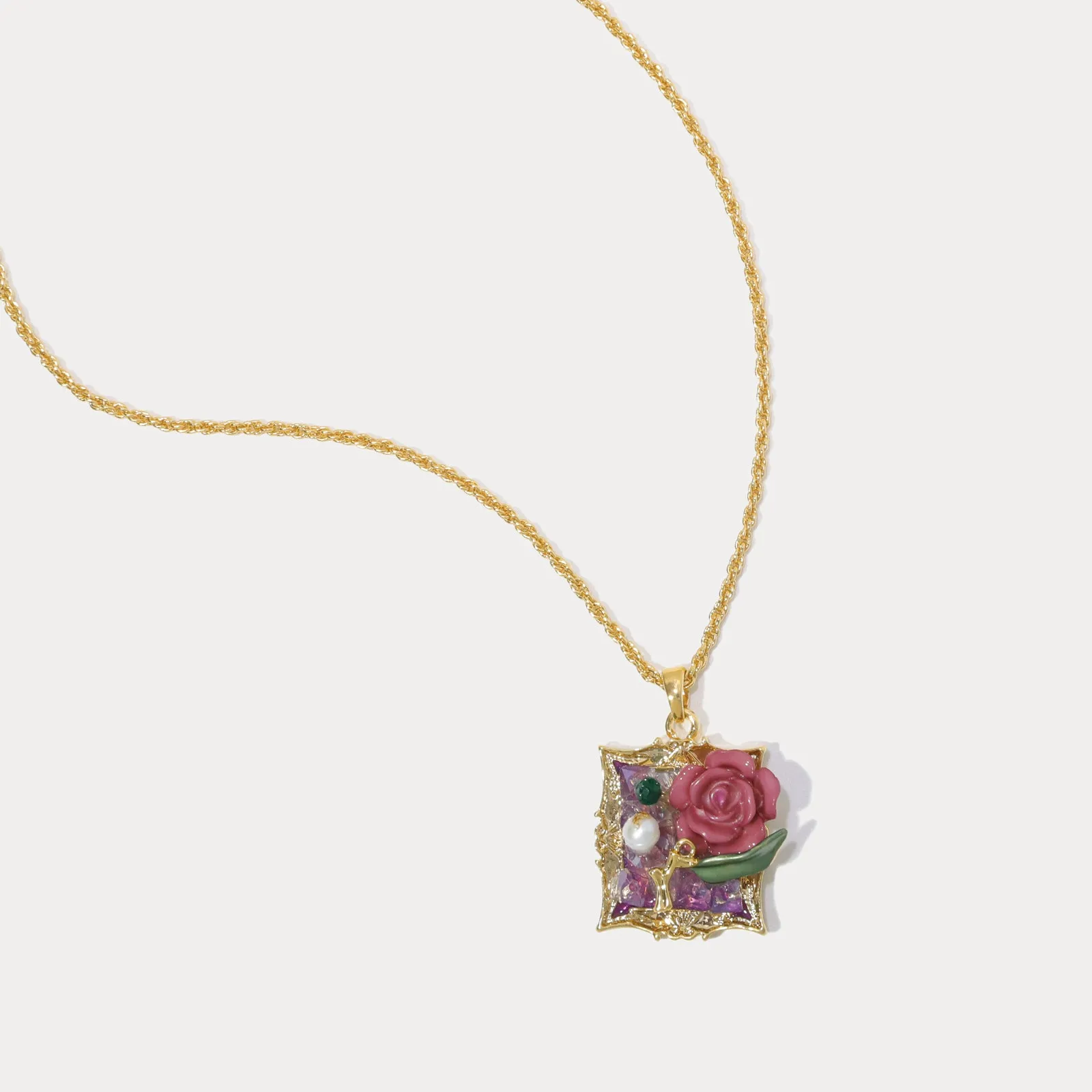 Rose Pendant Necklace sold by Selenichast product image thumbnail 2