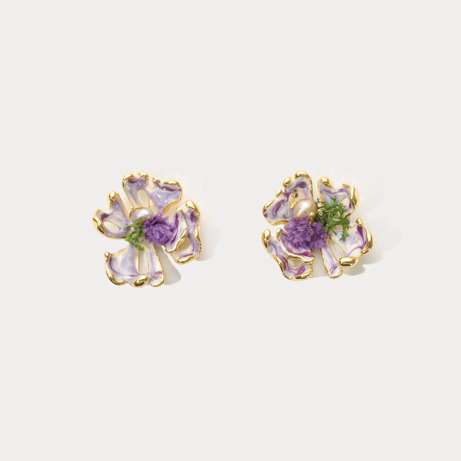 Lavender Flower Earrings sold by Selenichast product image thumbnail 2