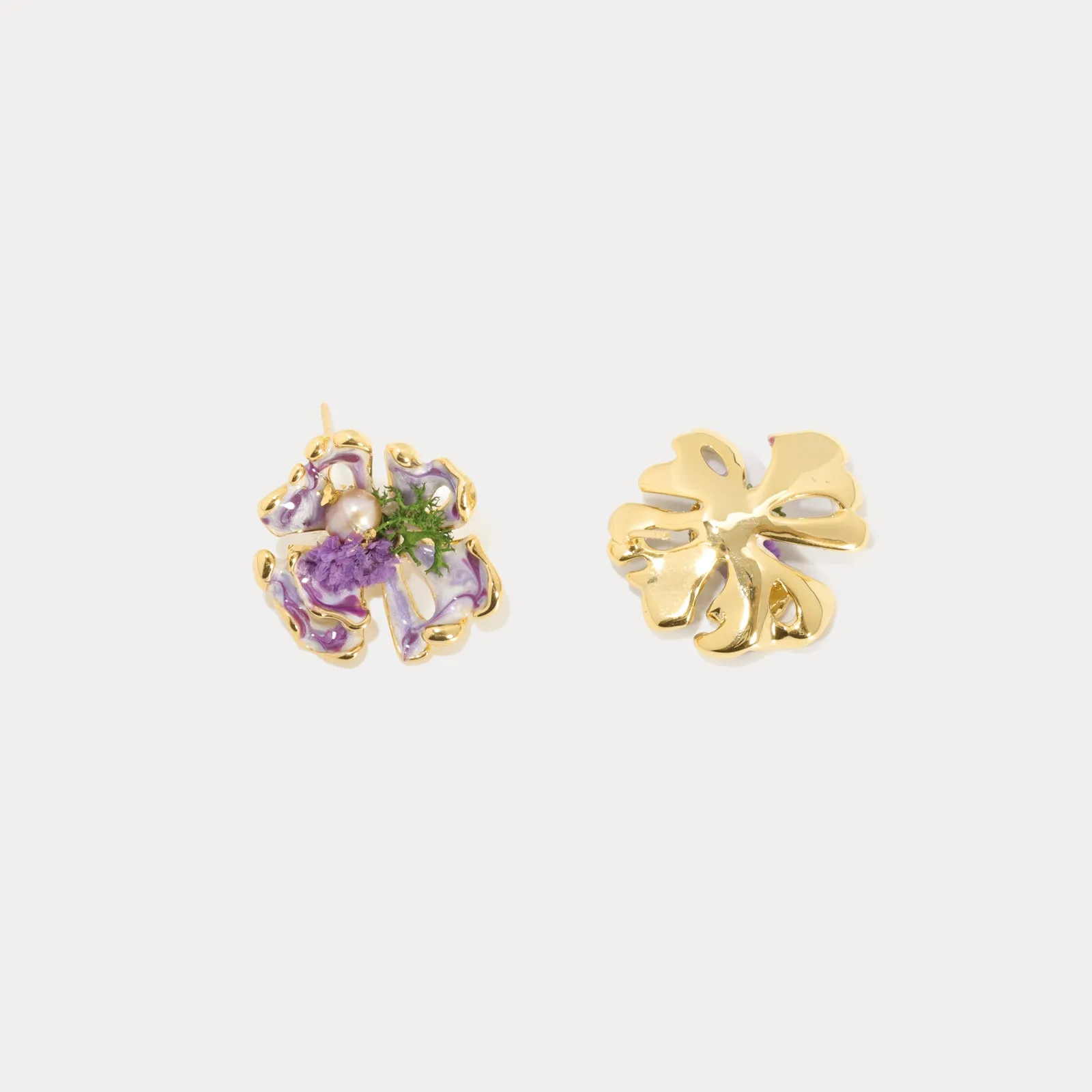Lavender Flower Earrings sold by Selenichast product image thumbnail 4