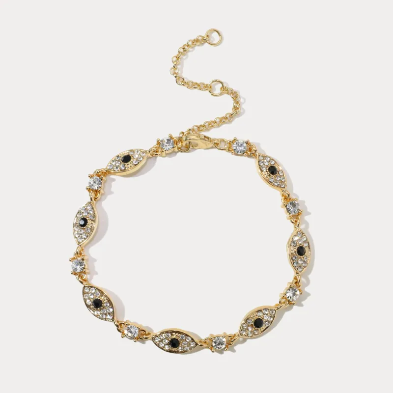 Diamond Evil Eye Bracelet sold by Selenichast