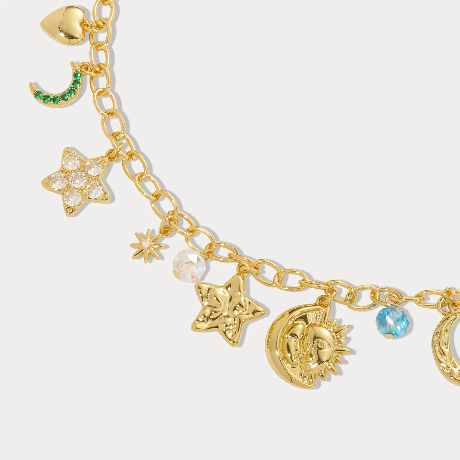 Moon Star Charm Necklace sold by Selenichast product image thumbnail 4