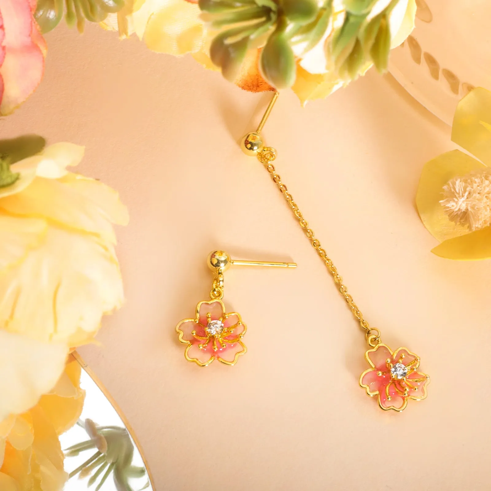 Sakura Mismatched Earrings sold by Selenichast product image thumbnail 2