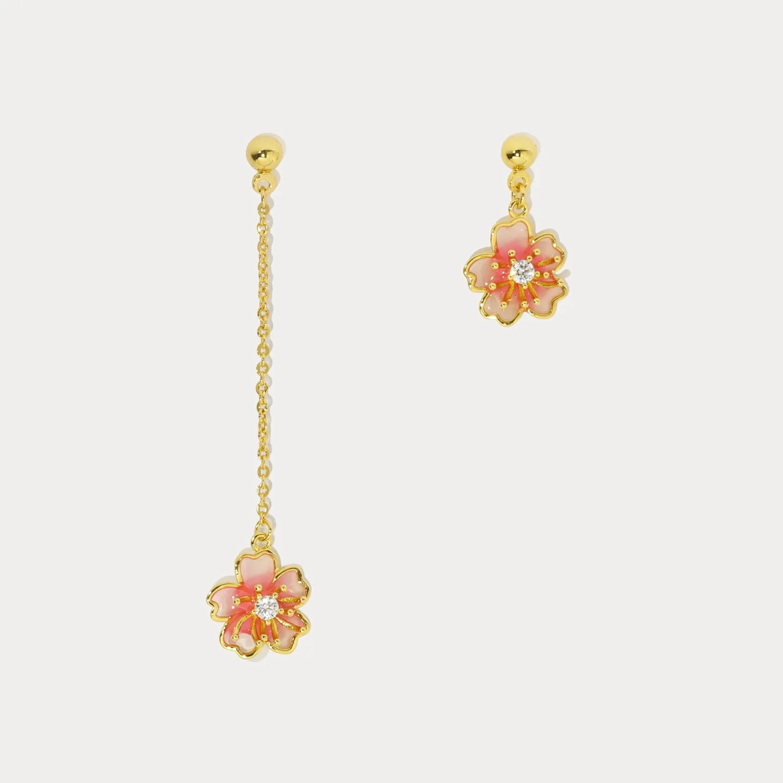 Sakura Mismatched Earrings sold by Selenichast