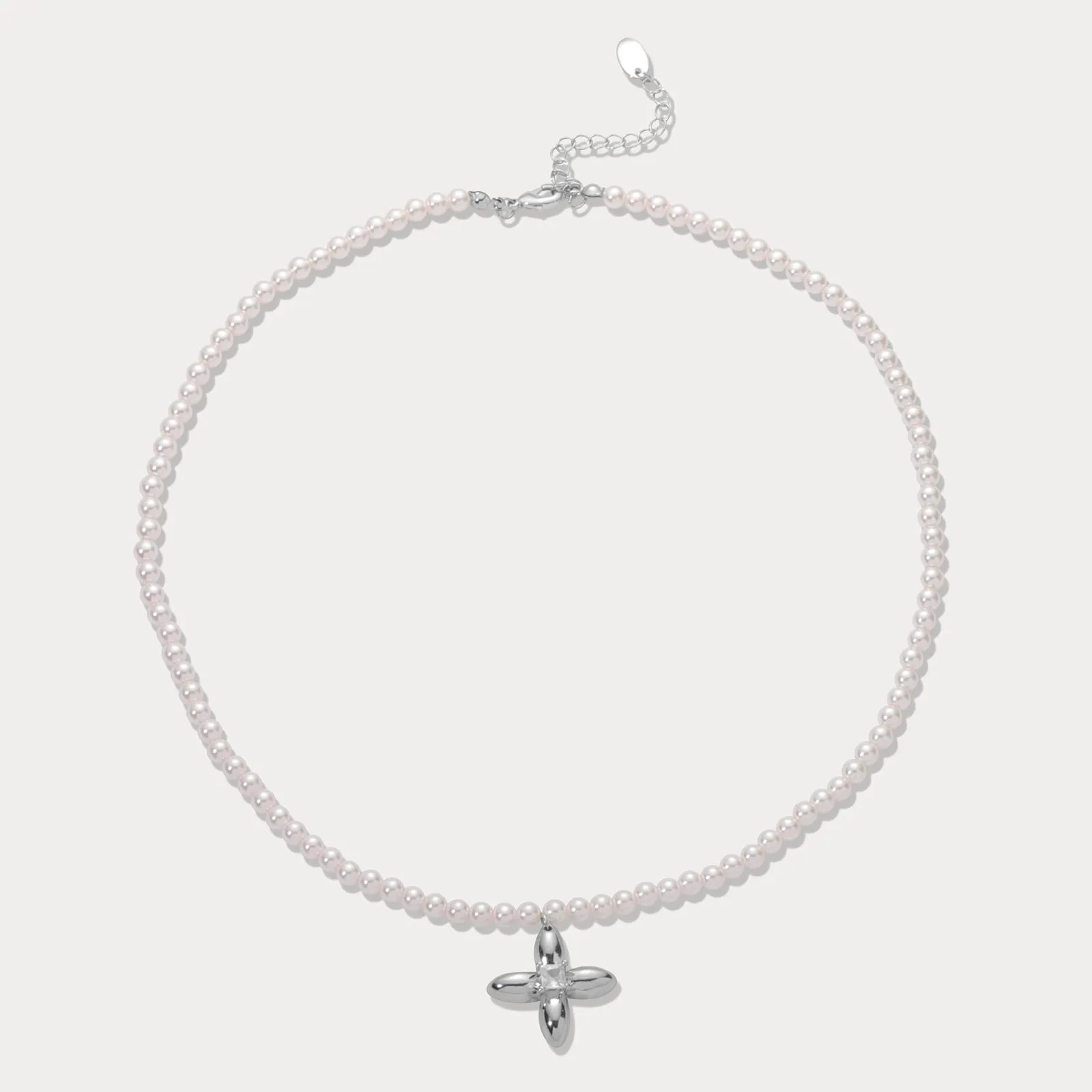 Pearl Cross Necklace sold by Selenichast product image thumbnail 5