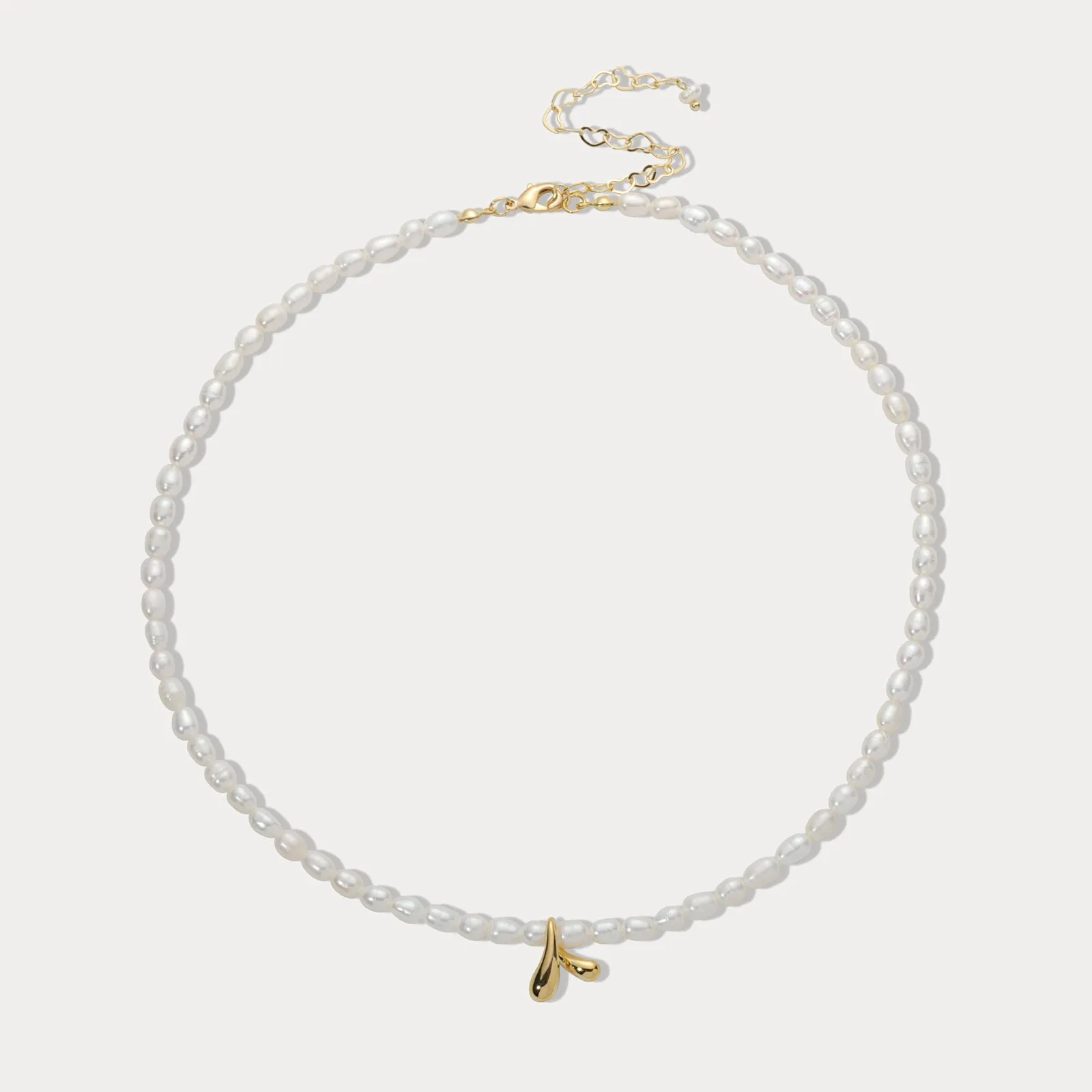 Pearl Wishbone Necklace sold by Selenichast product image thumbnail 4