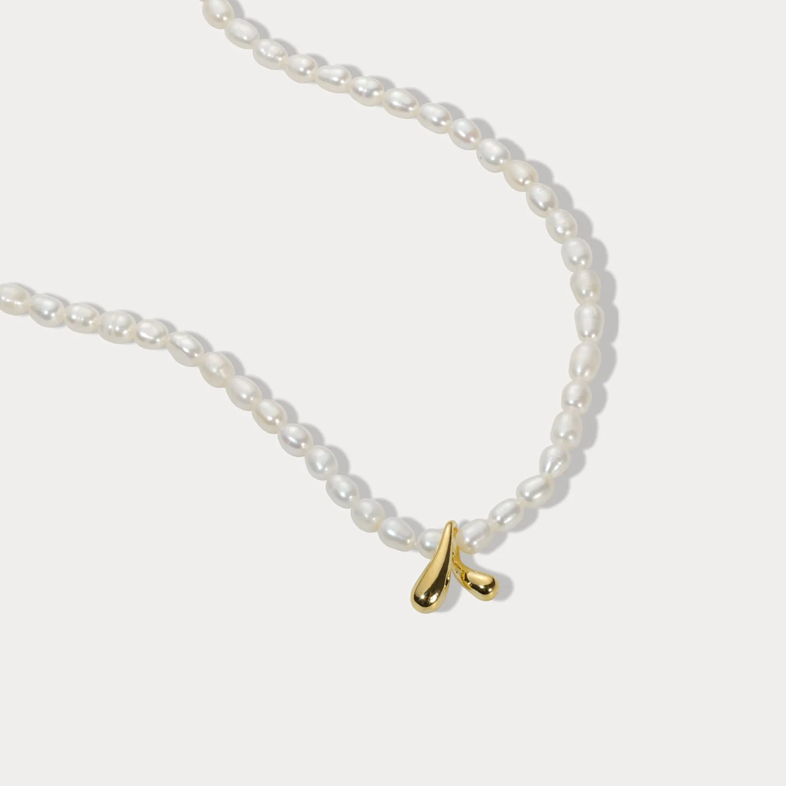 Pearl Wishbone Necklace sold by Selenichast product image thumbnail 5