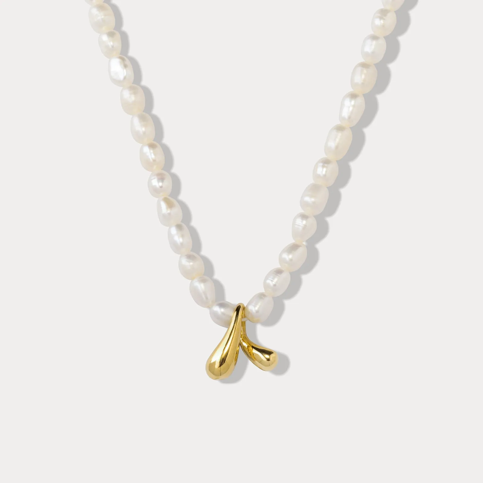 Pearl Wishbone Necklace sold by Selenichast