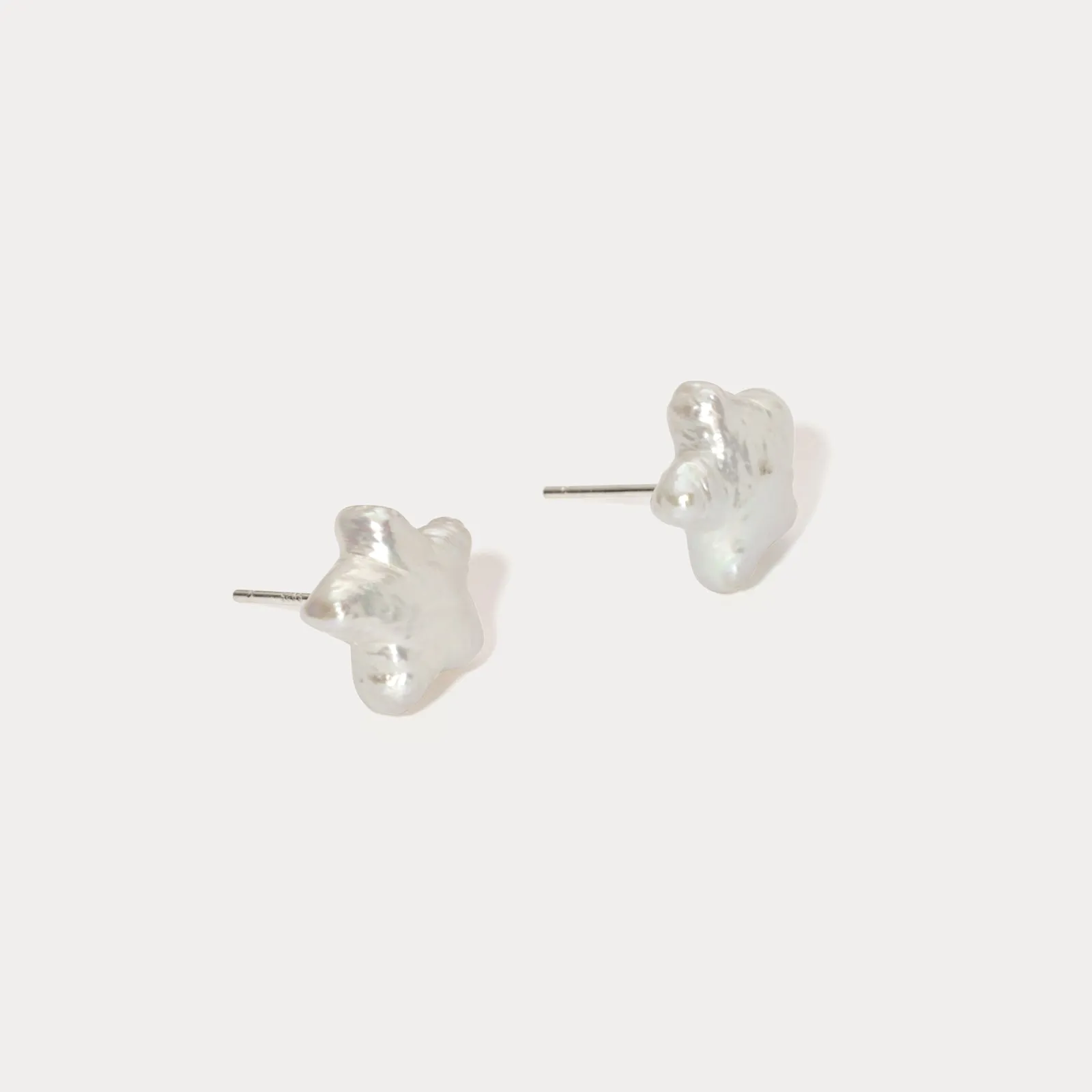Pearl Star Stud Earrings sold by Selenichast product image thumbnail 2