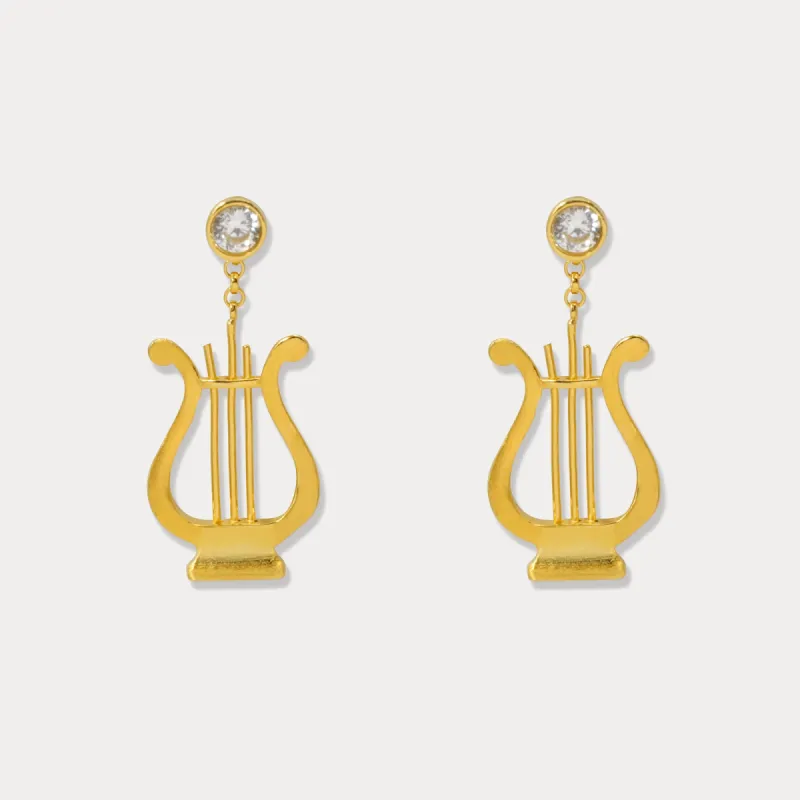 Aegean Lyre Earrings sold by Selenichast