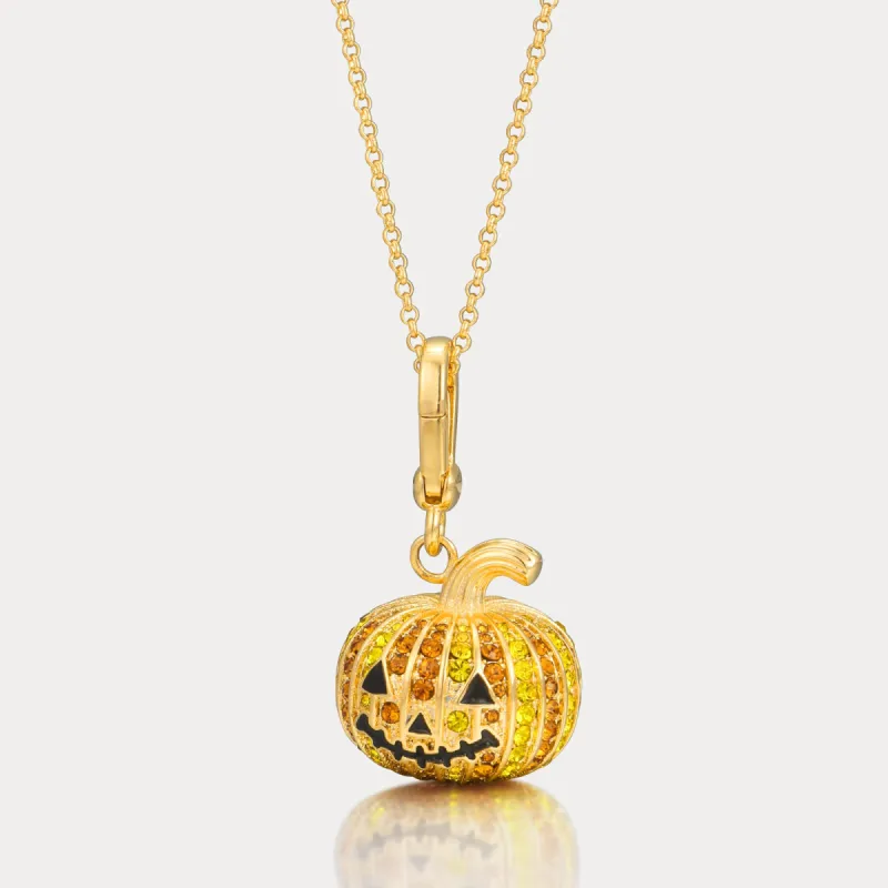 Halloween Pumpkin Necklace sold by Selenichast