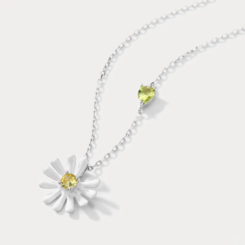 Silver Daisy Necklace sold by Selenichast product image thumbnail 2