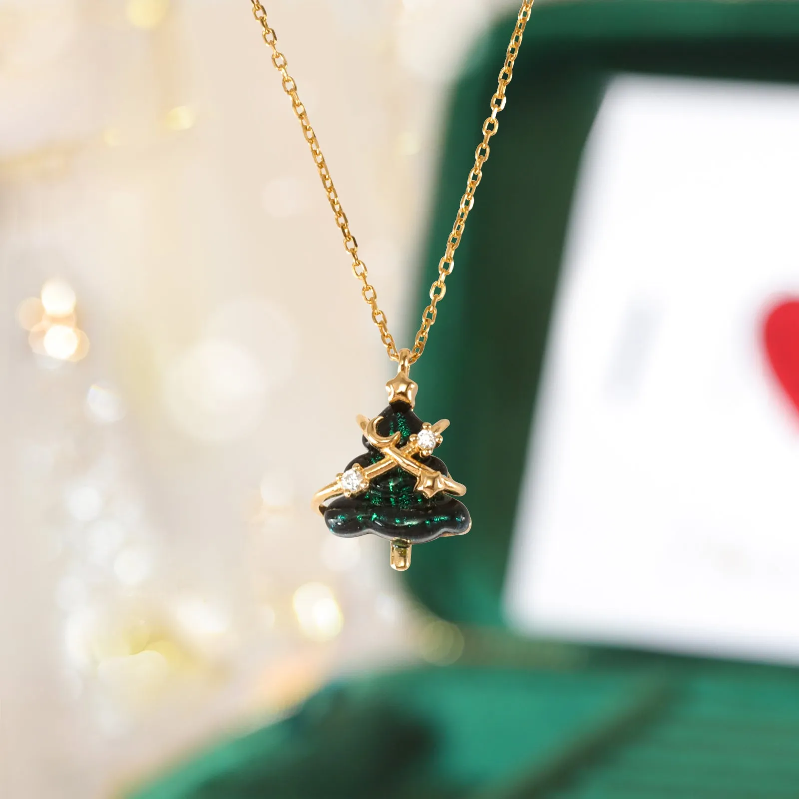 Christmas Tree Necklace sold by Selenichast product image thumbnail 2