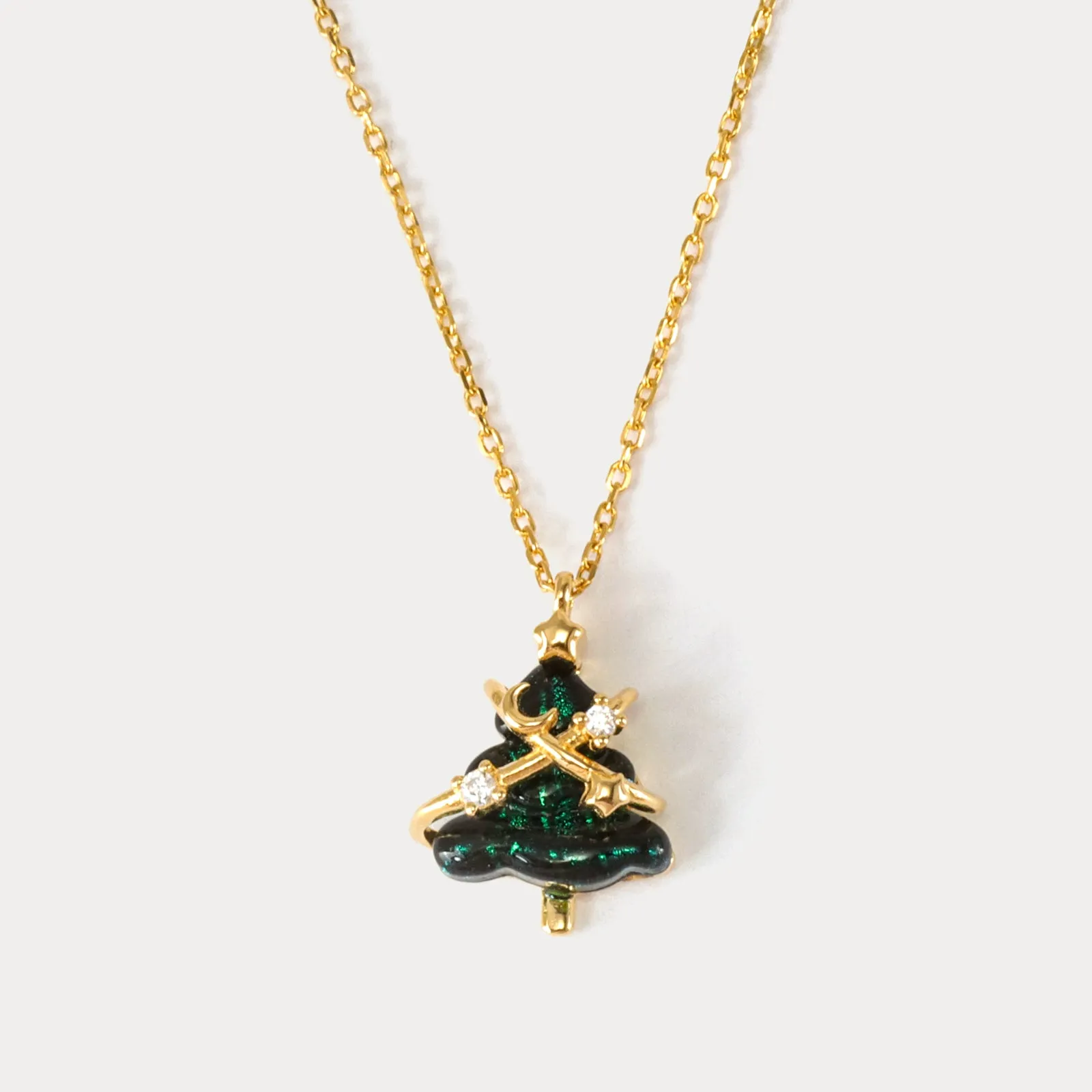 Christmas Tree Necklace sold by Selenichast