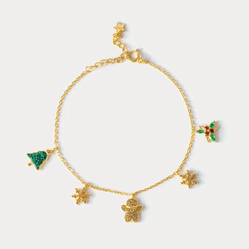 Christmas Charm Bracelet sold by Selenichast