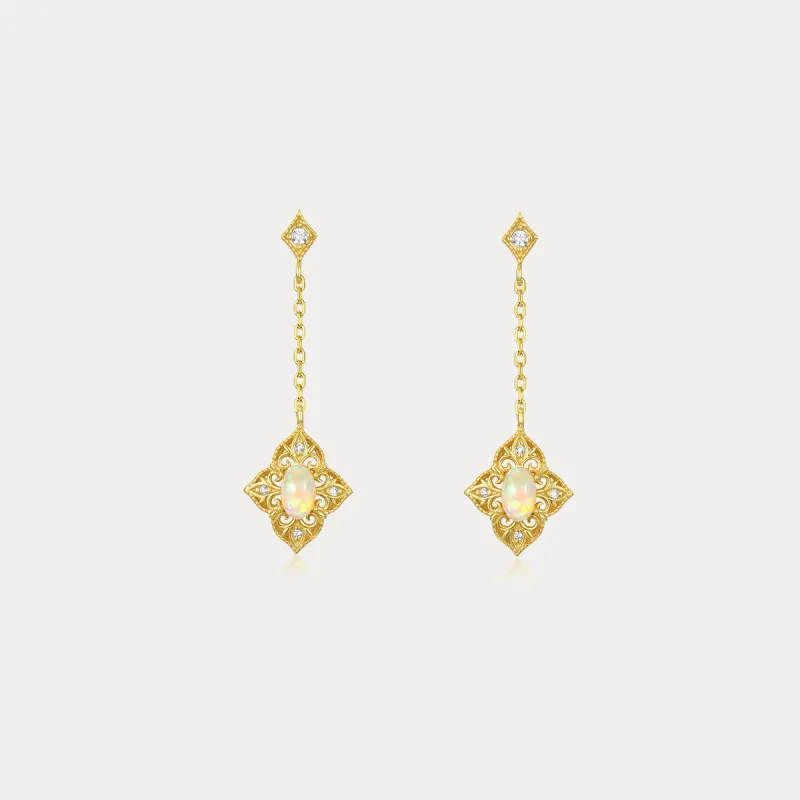 Princess Opal Dangle Earrings sold by Selenichast