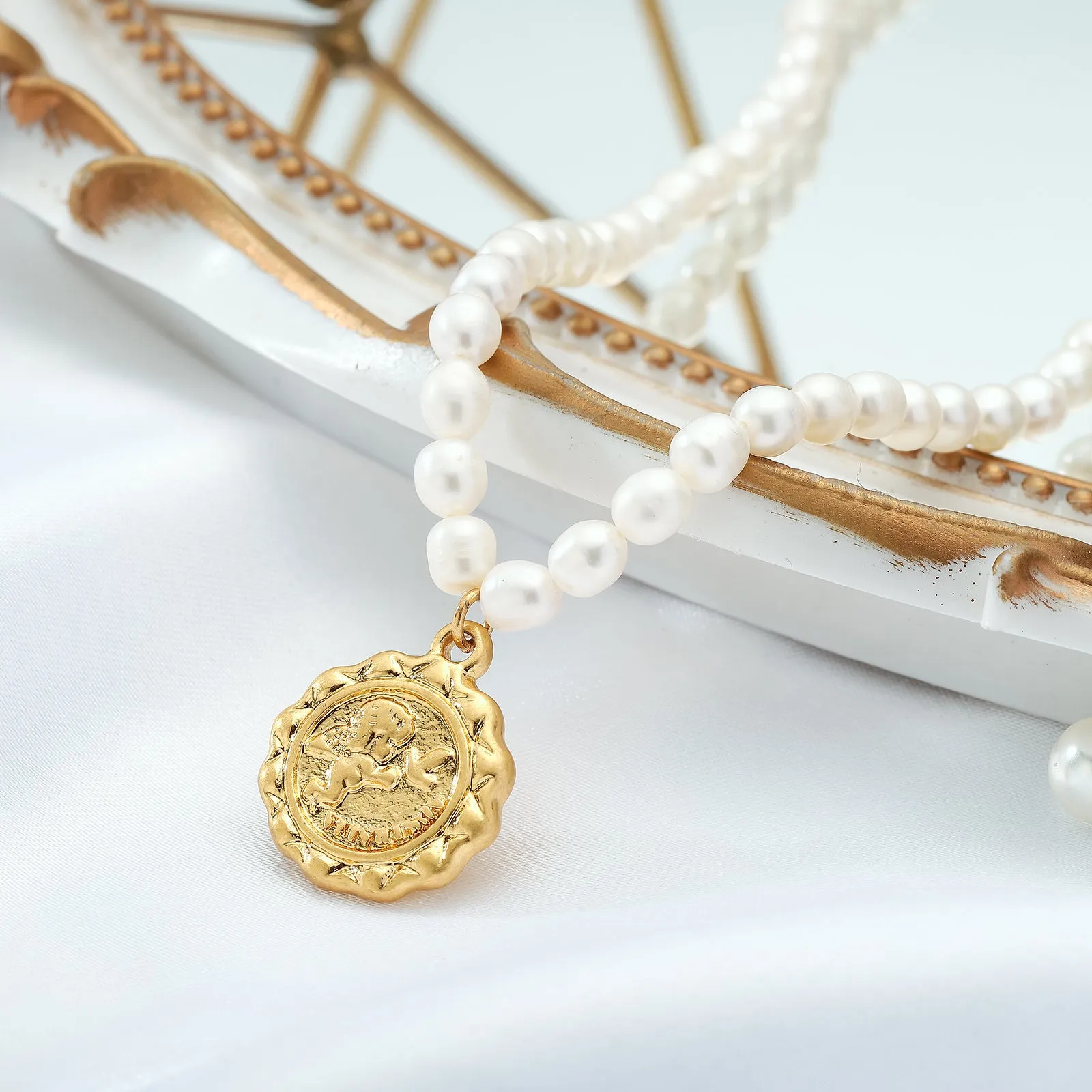 Cupid Pearl Necklace sold by Selenichast product image thumbnail 2