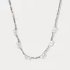 Silver Pearl Necklace sold by Selenichast