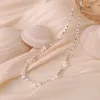 Silver Pearl Necklace sold by Selenichast
