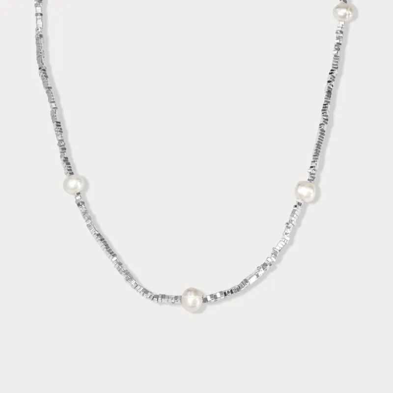 Pearl Station Necklace sold by Selenichast