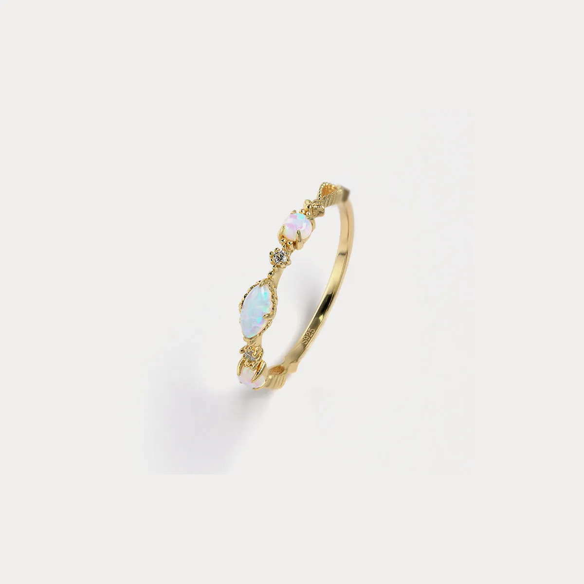 Opal Silver Ring sold by Selenichast product image thumbnail 2
