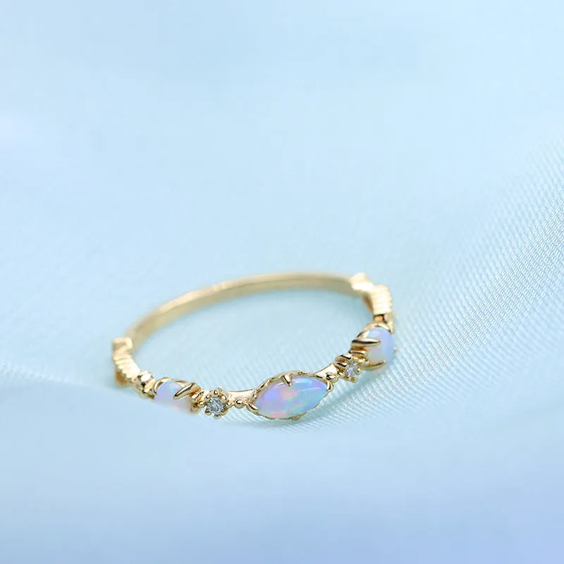 Opal Silver Ring sold by Selenichast product image thumbnail 3