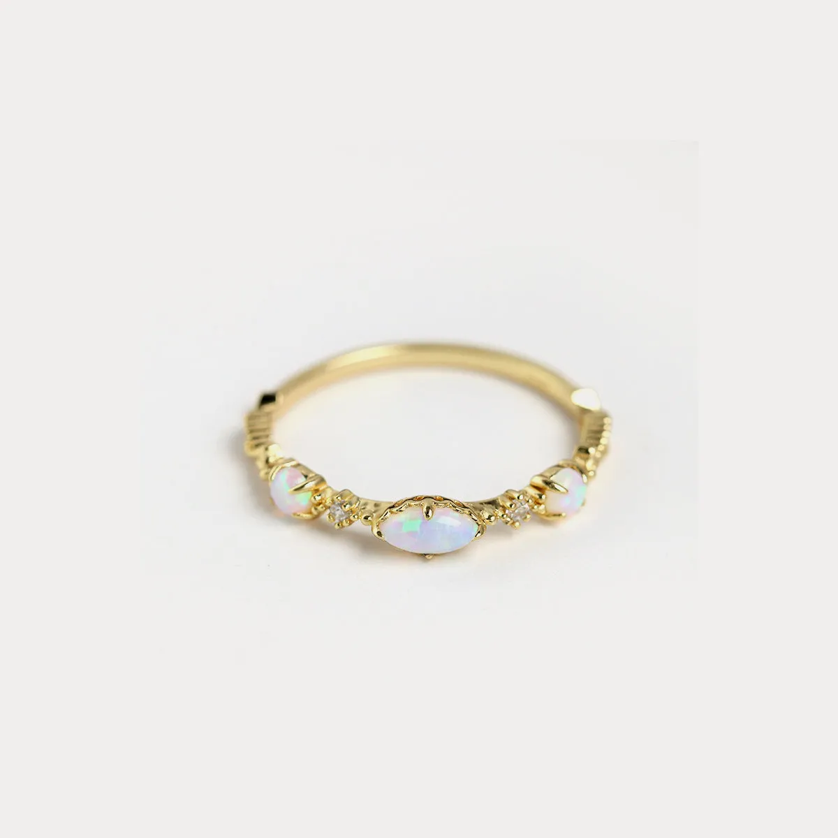 Opal Silver Ring sold by Selenichast