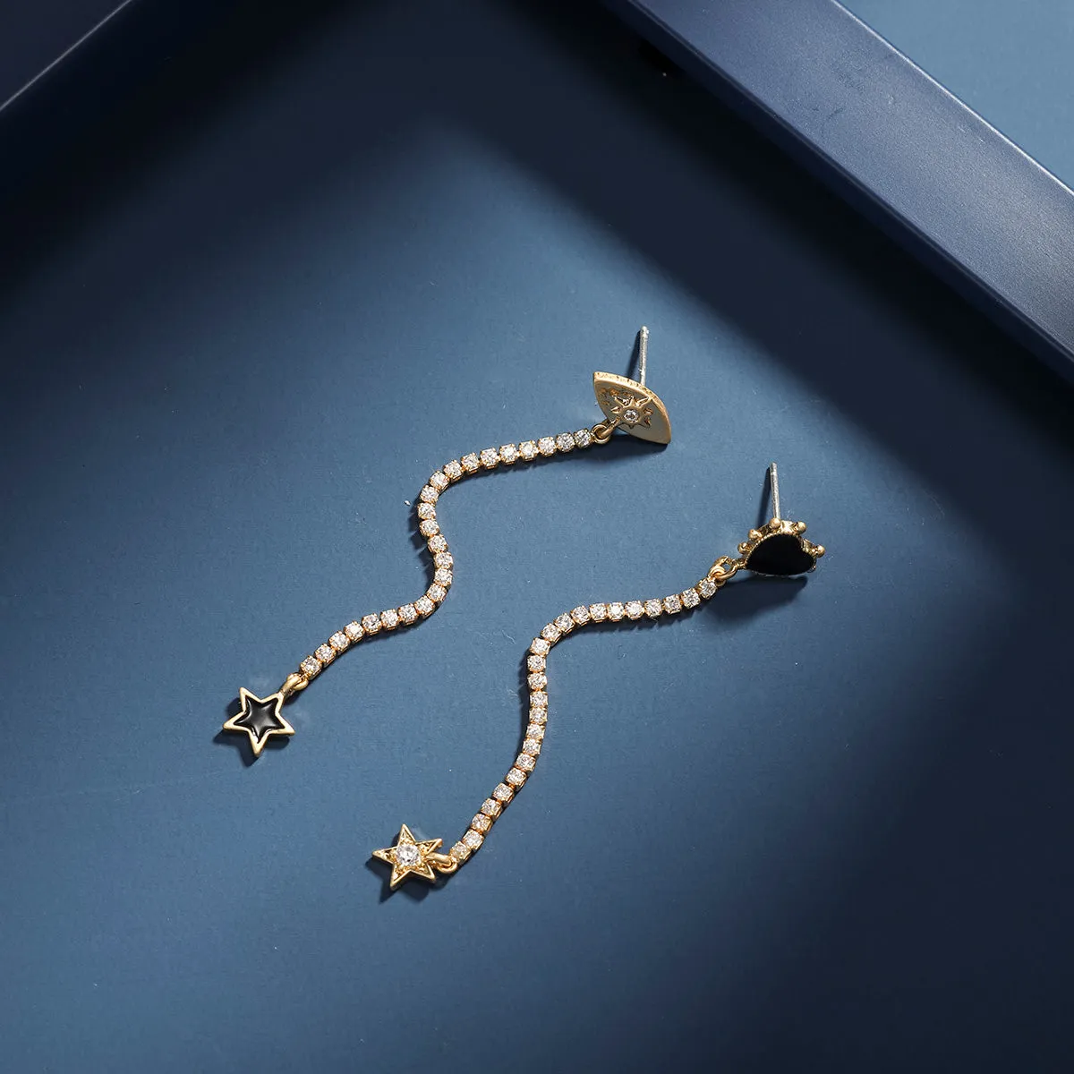 Devil Eye Diamond Earrings sold by Selenichast product image thumbnail 5