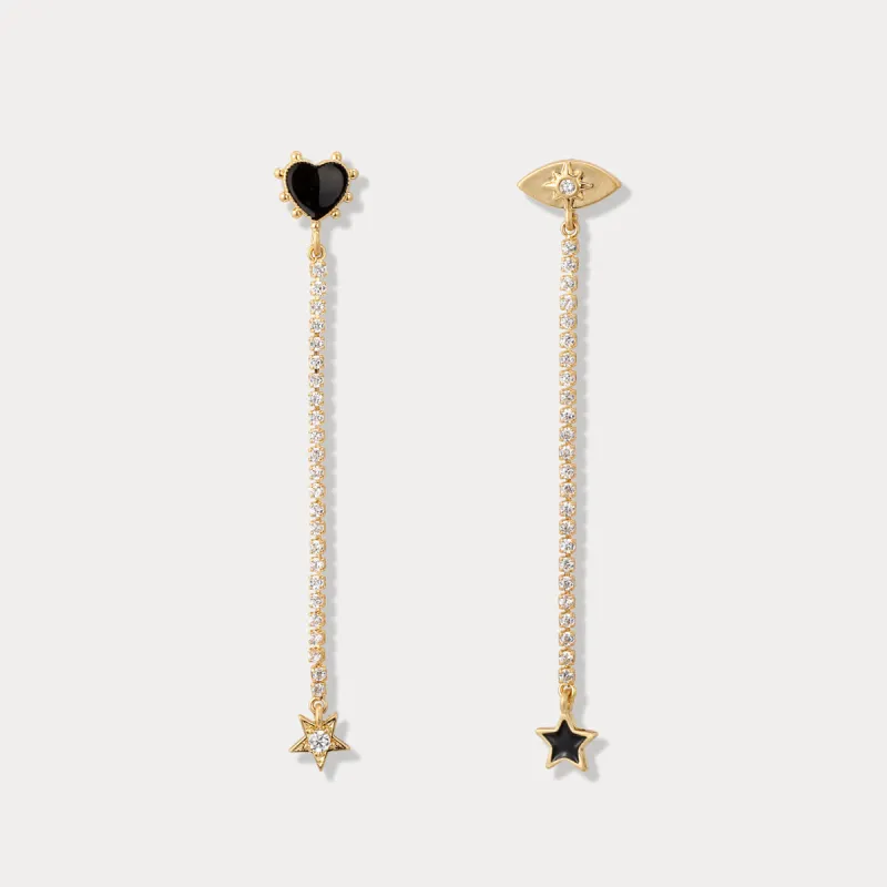 Devil Eye Diamond Earrings sold by Selenichast