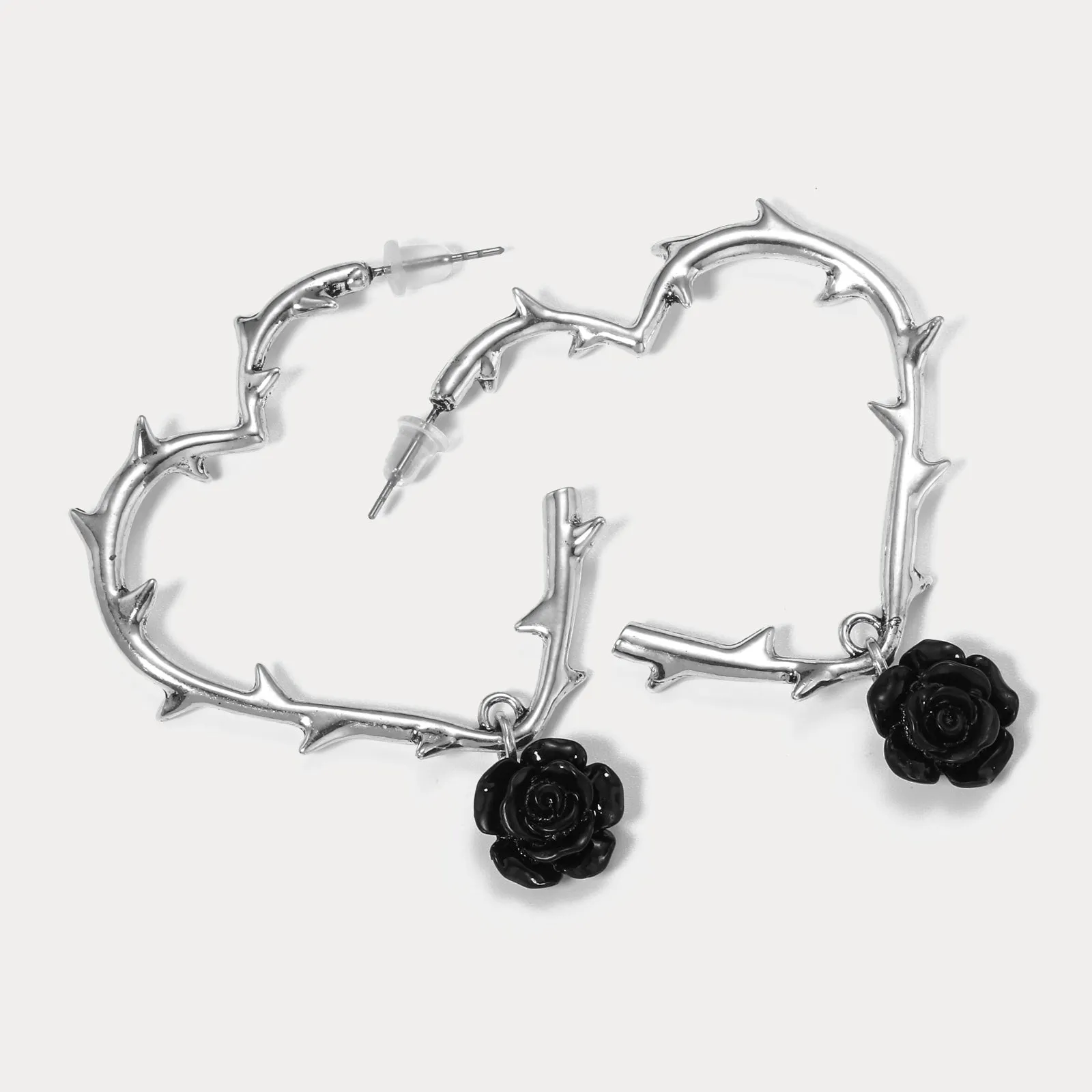 Dark Rose Earrings sold by Selenichast product image thumbnail 3