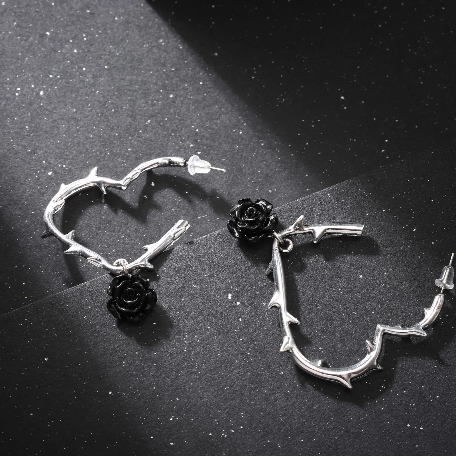 Dark Rose Earrings sold by Selenichast product image thumbnail 5