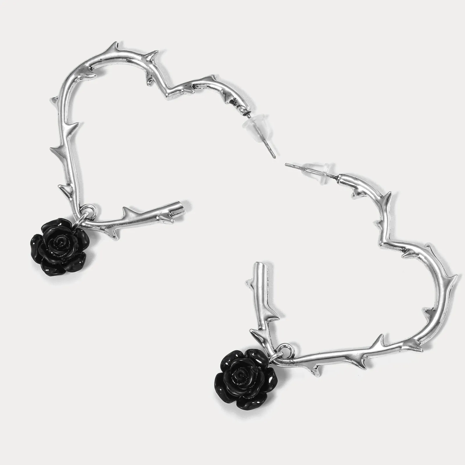 Dark Rose Earrings sold by Selenichast product image thumbnail 2