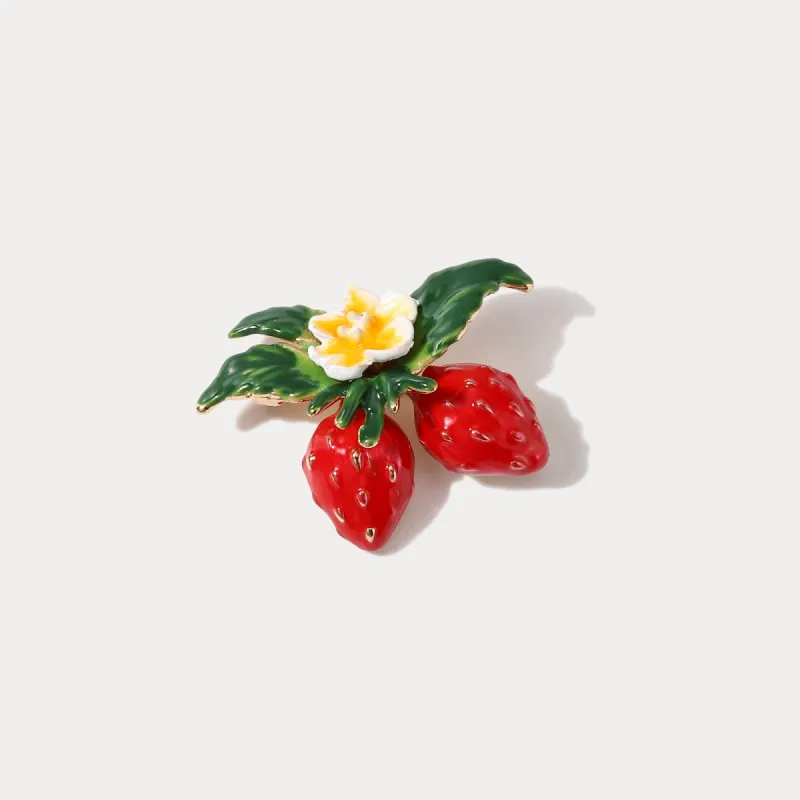 Strawberry Brooch sold by Selenichast