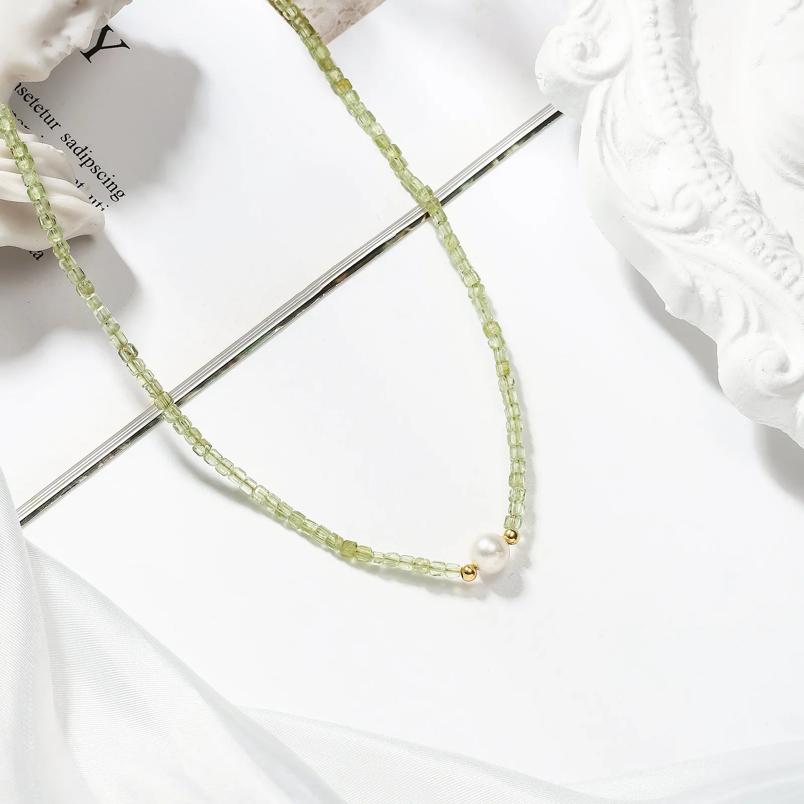 Pearl Seed Beads Necklace sold by Selenichast product image thumbnail 5