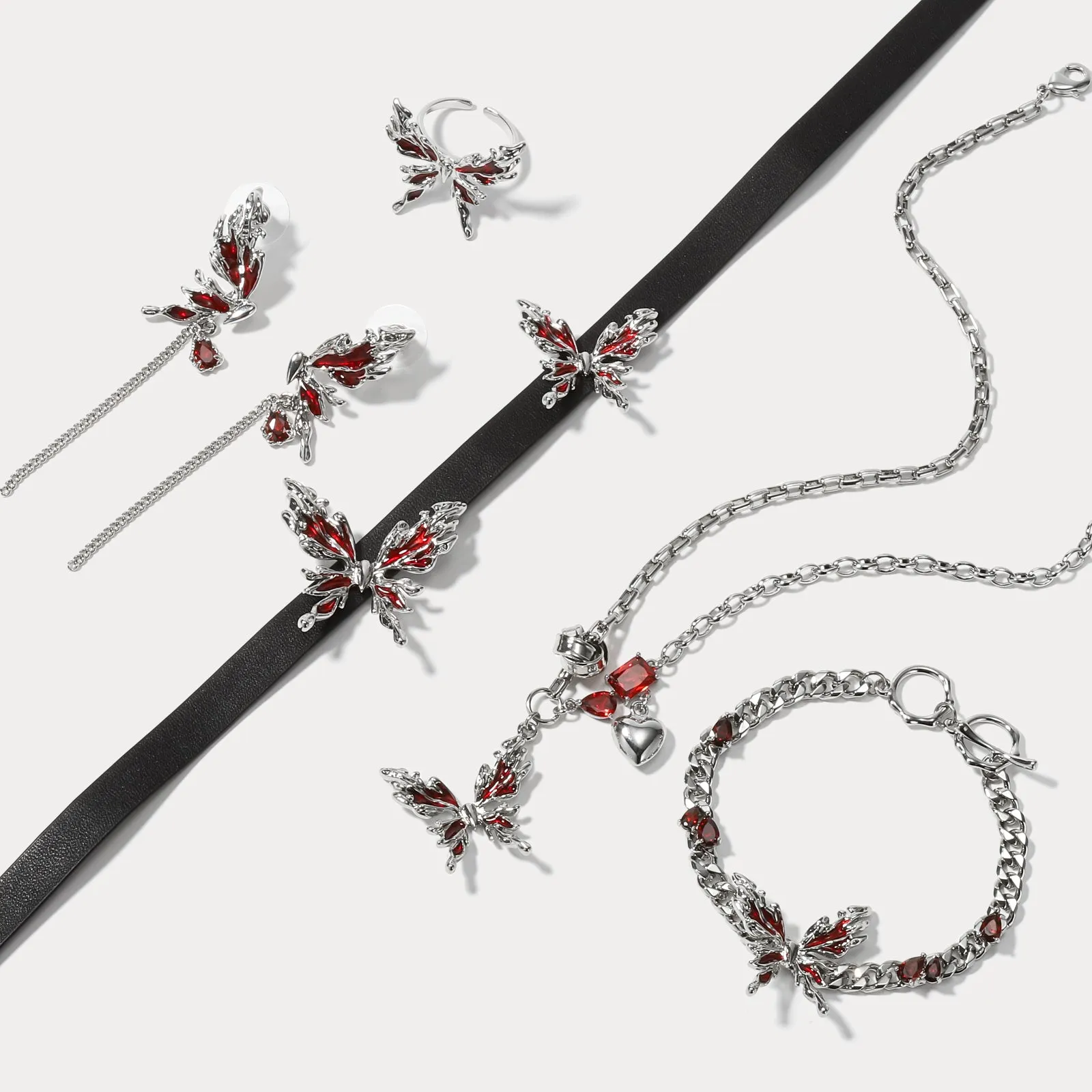 Ruby Butterfly Choker sold by Selenichast product image thumbnail 4