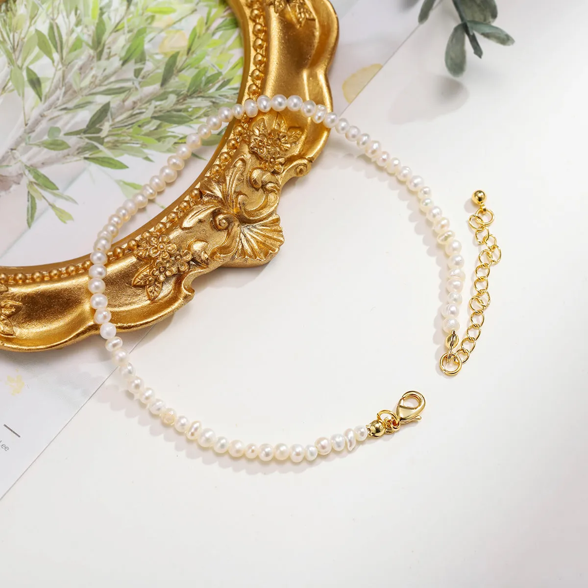 Simple Pearl Anklet sold by Selenichast product image thumbnail 5