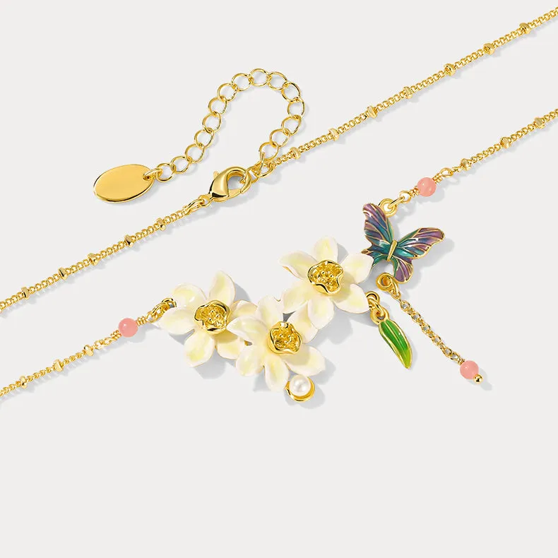 Daffodils & Butterfly Necklace sold by Selenichast product image thumbnail 4