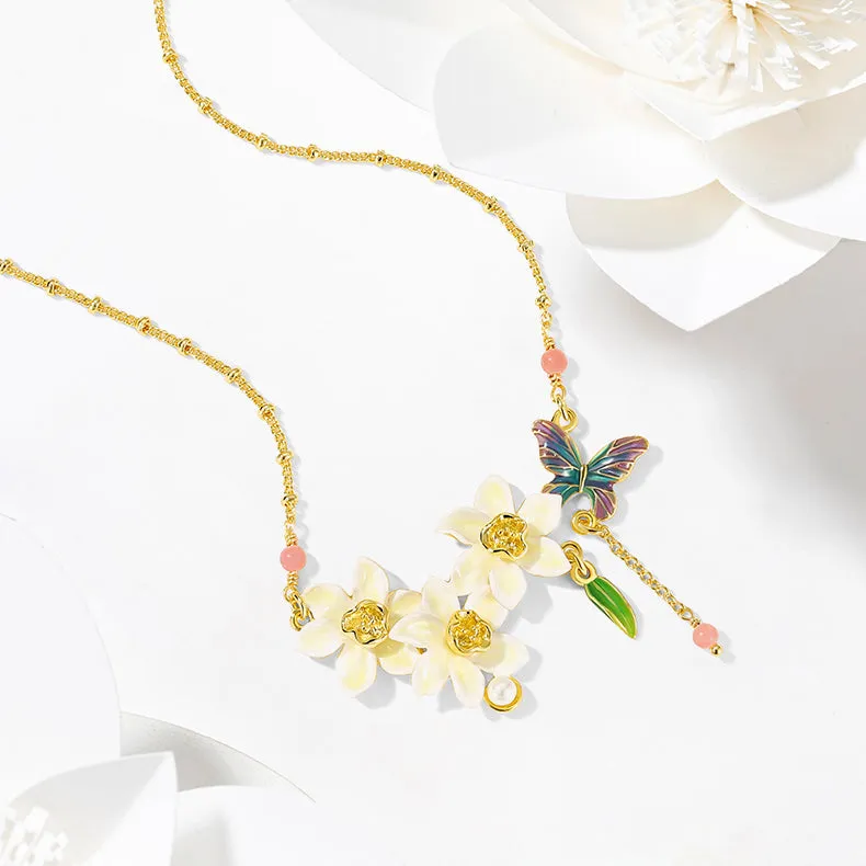 Daffodils & Butterfly Necklace sold by Selenichast product image thumbnail 5