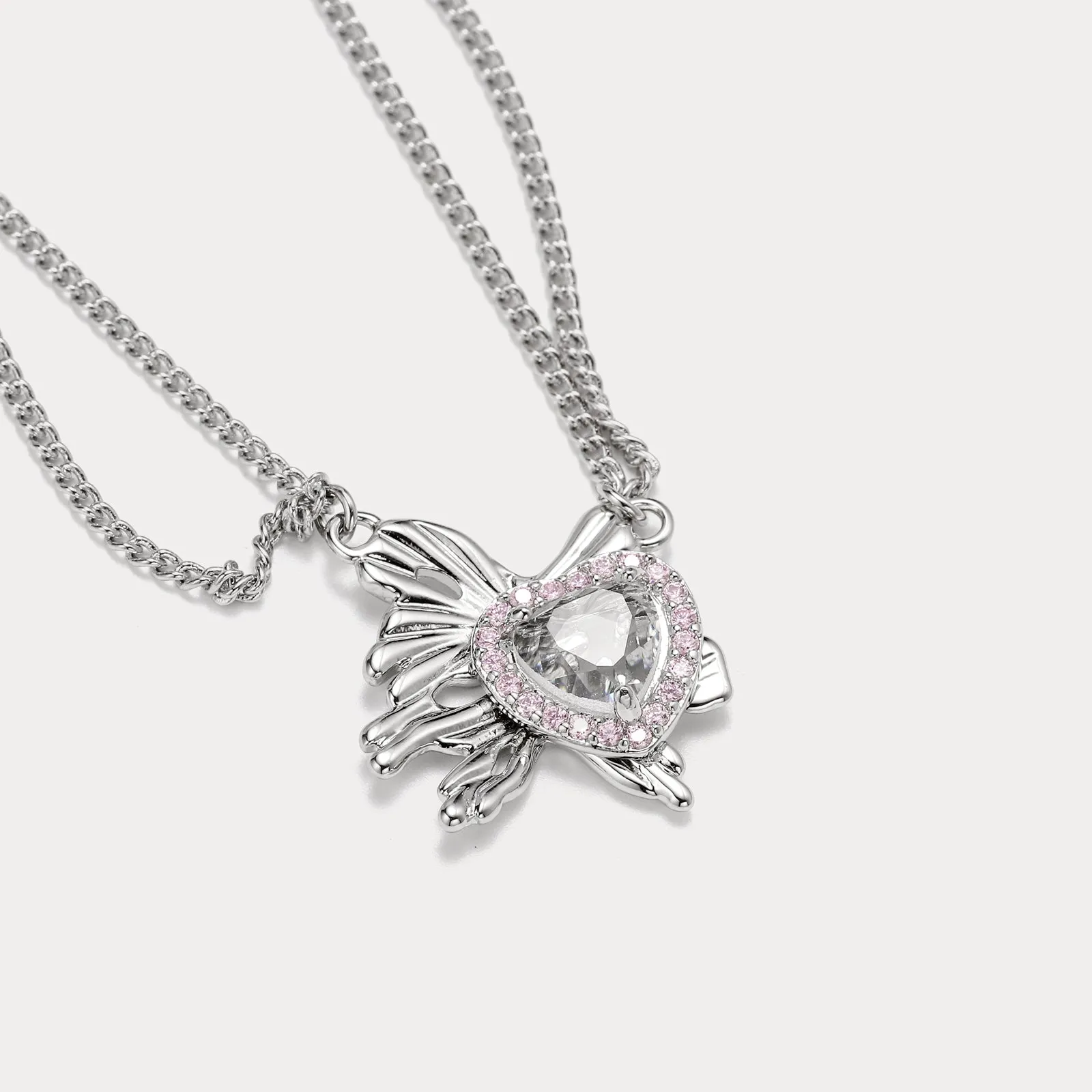 Mermaid Heart Necklace sold by Selenichast product image thumbnail 4