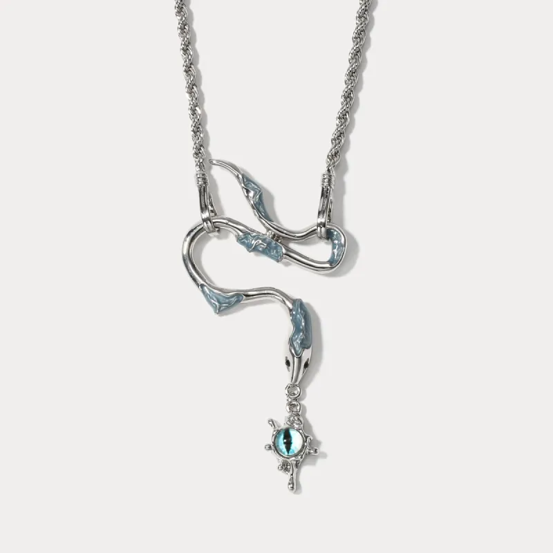 Demon Eye Serpent Necklace sold by Selenichast