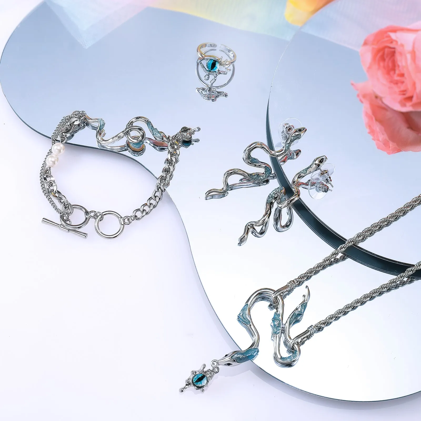 Demon Eye Serpent Earrings sold by Selenichast product image thumbnail 3