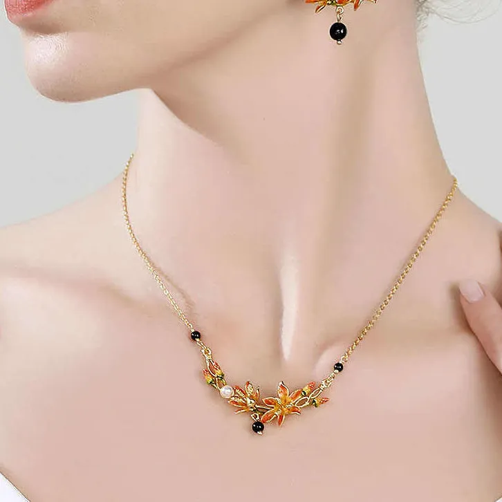 Leopard Flower Necklace sold by Selenichast product image thumbnail 4