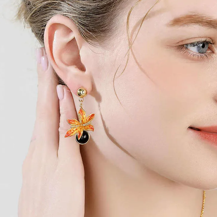 Leopard Flower Earrings sold by Selenichast product image thumbnail 2