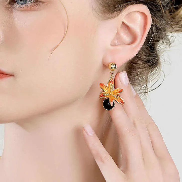 Leopard Flower Earrings sold by Selenichast product image thumbnail 3