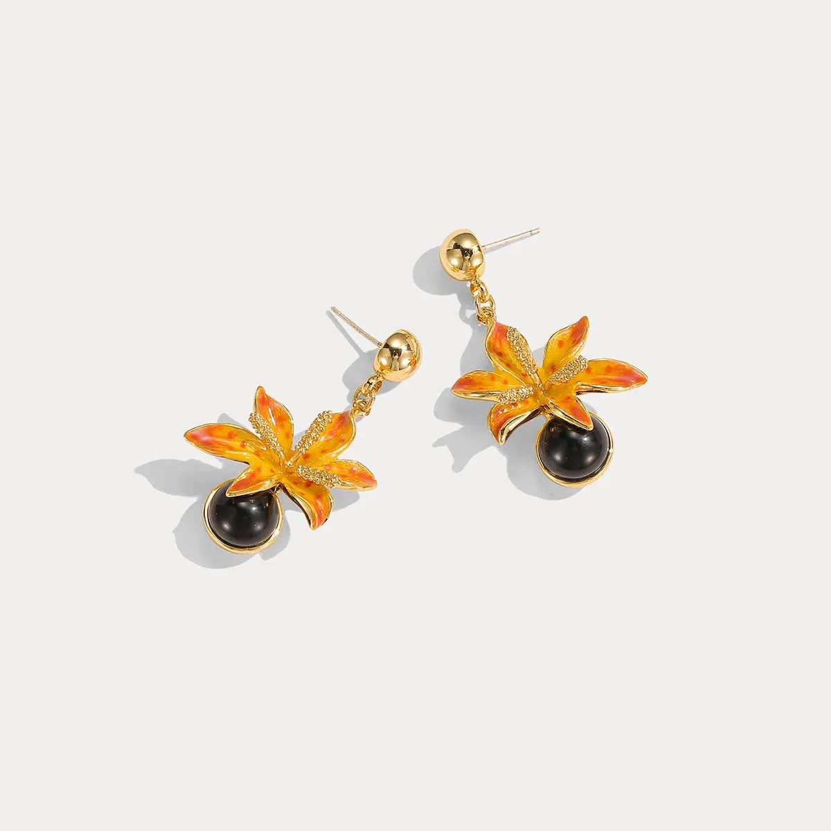 Leopard Flower Earrings sold by Selenichast product image thumbnail 4