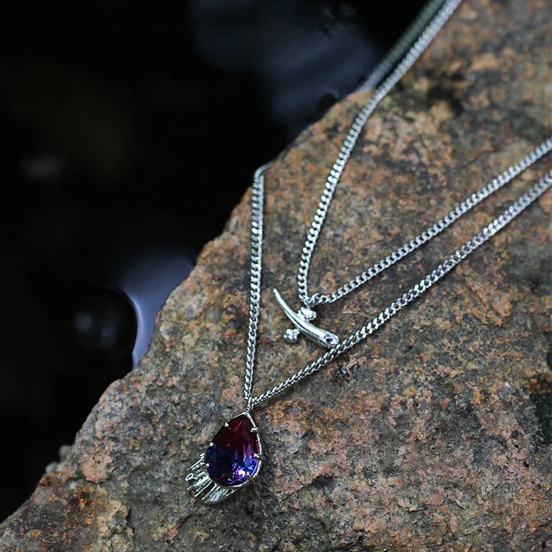 Fishbone Gem Necklace sold by Selenichast product image thumbnail 5