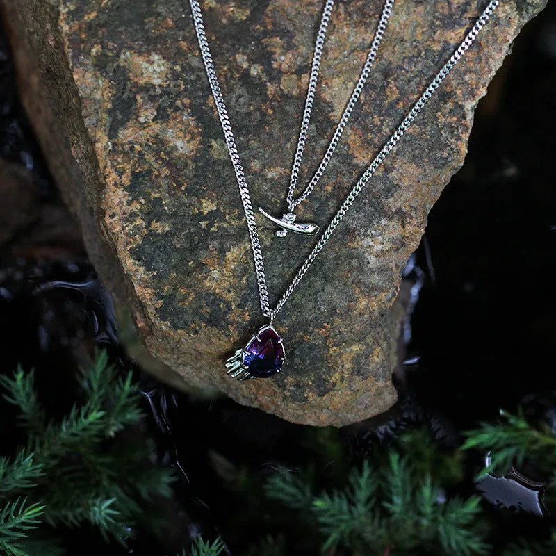 Fishbone Gem Necklace sold by Selenichast product image thumbnail 3