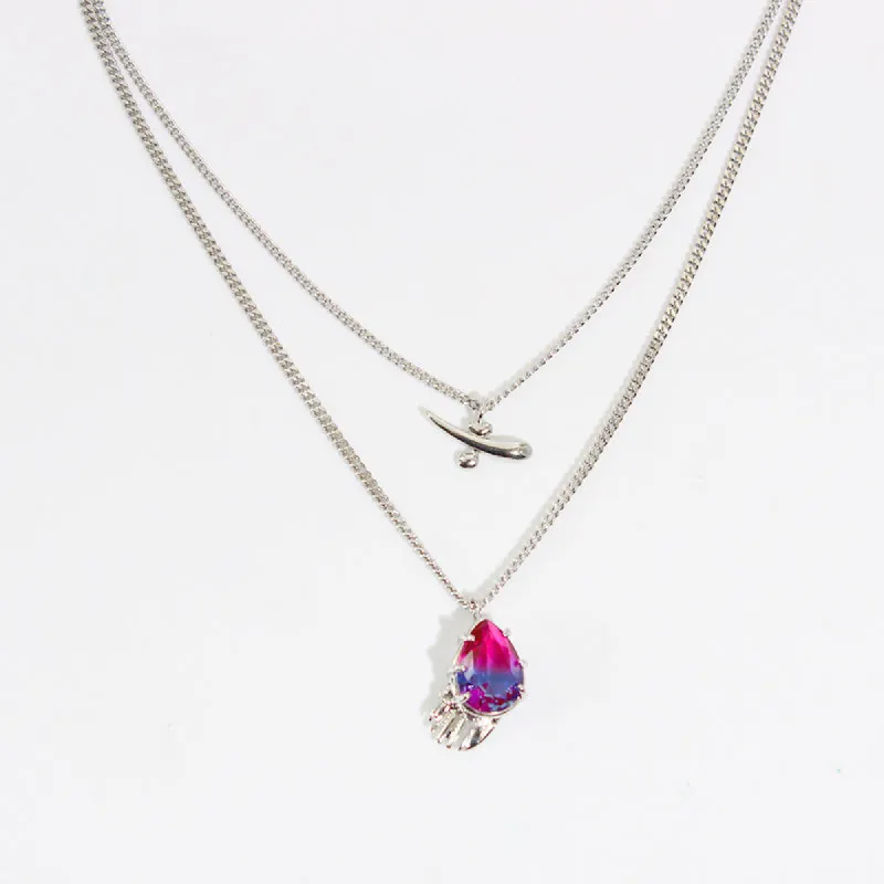 Fishbone Gem Necklace sold by Selenichast