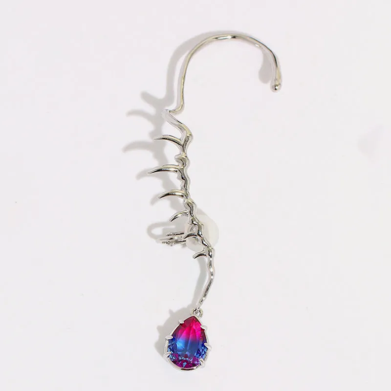 Fishbone Gem Ear Hook sold by Selenichast