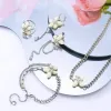 Cream Flower Earrings sold by Selenichast