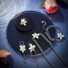 Cream Flower Earrings sold by Selenichast